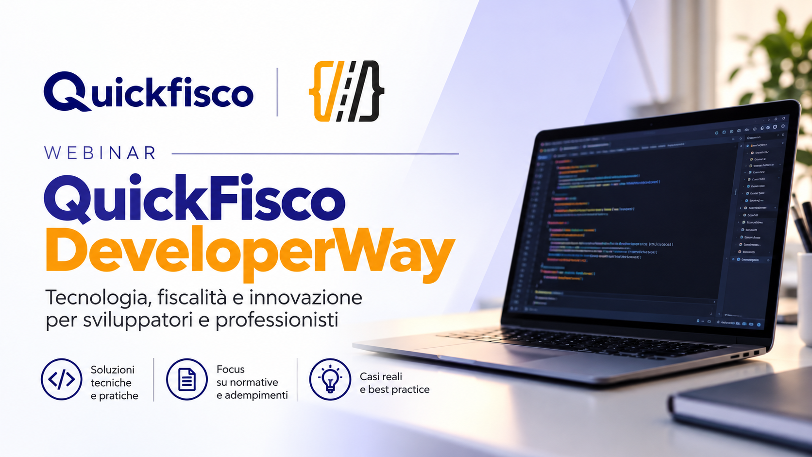 Webinar gratuito Developer Way x Quickfisco
